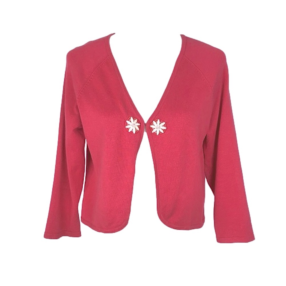 Contemporaine cherry-red cardigan